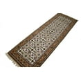 thumbnail image 4 of MagicRugs Traditional Floral Indo Bidjar 7'11 X 2'7 Oriental Area Rug Carpet, Cream, 4 of 11