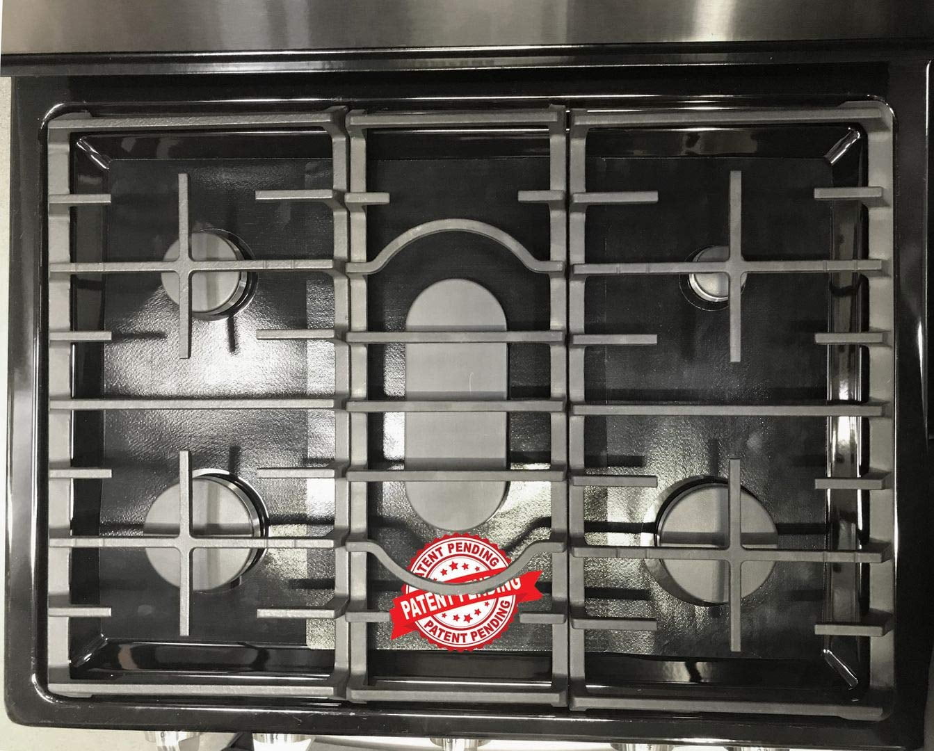 Stove Protector Liners Compatible with GE Stoves, GE Gas Ranges - Customized - Easy Cleaning Liners for GE Compatible Model C2S900P3M1D1