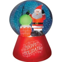 Gemmy Inflatable Santa Snow Globe Christmas LED Lighted Yard Decoration - 66 in