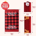 thumbnail image 3 of 5 Pieces Christmas Fridge Handle Covers for Kitchen Refrigerator Microwave Oven Dishwasher Decoration Appliance, Xmas Santa Indoor Decor, Party Favor Supplies, Washable Holiday Door Décor, 3 of 5