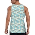 thumbnail image 3 of Haiem White Geese and Flower Men Workout Tank Top Gym Bodybuilding Sleeveless Muscle T Shirts Athletic Tank Breathable Workout Shirt-Medium, 3 of 9