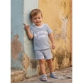 thumbnail image 6 of BemeyourBBs Toddler Baby Boys Birthday Outfits 1 2 3 4 Years Old Birthday Summer Clothes Birthday Dude Letter Embroidery Short Sleeves T-Shirt and Elastic Waist Pockets Shorts Set, 6 of 9