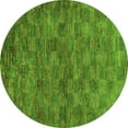 thumbnail image 1 of Ahgly Company Indoor Round Abstract Green Modern Area Rugs, 3' Round, 1 of 4