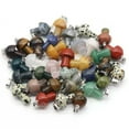 thumbnail image 3 of GRACEARA 100pcs Natural Stone Quartz Crystal Mushroom Pendants for DIY Jewelry Wholesale-amethyst, 3 of 8