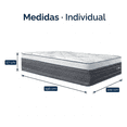 thumbnail image 2 of Colchon Individual Restonic Confort Ortopédico Anti-Estrés, 2 of 8