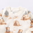 thumbnail image 6 of sdbrld Sleepers for Baby Boy Newborn Pajamas Long Sleeve Romper Jumpsuit Infant Clothes Boys 3-24Months Bodysuit Fall Winter Coffee Sizes 6-9 Months, 6 of 7