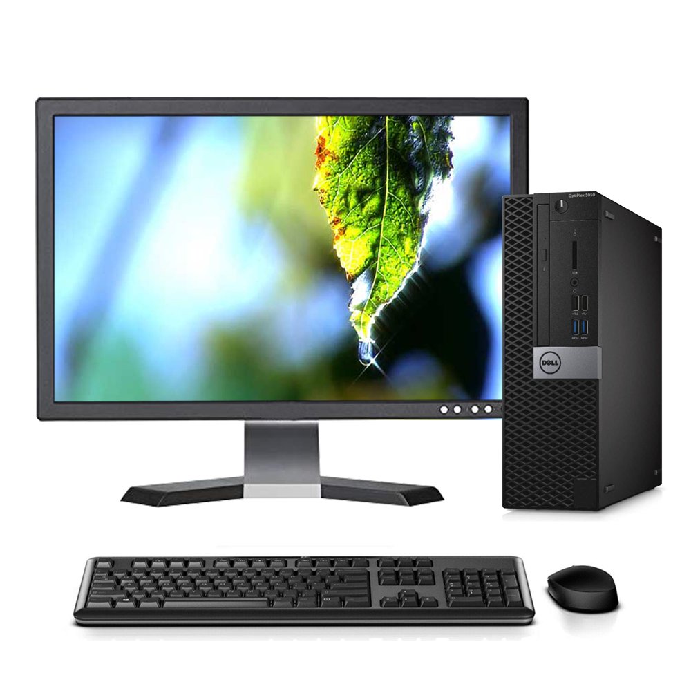 Dell Optiplex 5050 Computer bundled with 22" LCD, 7TH GEN PC Dual Core