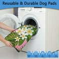 thumbnail image 5 of Hawaiian Print Dog Potty Pads Reusable Washable, Absorbent Pee Pad with Secure Hold Bottom for Tile and Laminate (Hawaiian plant patterns, 72" x72"), 5 of 8