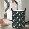 thumbnail image 4 of Lsque Dinosaur In The Space pattern Laundry Hamper Basket, Tall Woven Rope Hamper Basket for Clothes, Lightweight Storage Basket, Collapsible Waterproof-Medium, 4 of 8