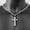 Silver, variant on Crucifixion Cross Necklace For Men Women Stainless Steel Miami Chain Pendant Hot-Silver-18inch or 45cm