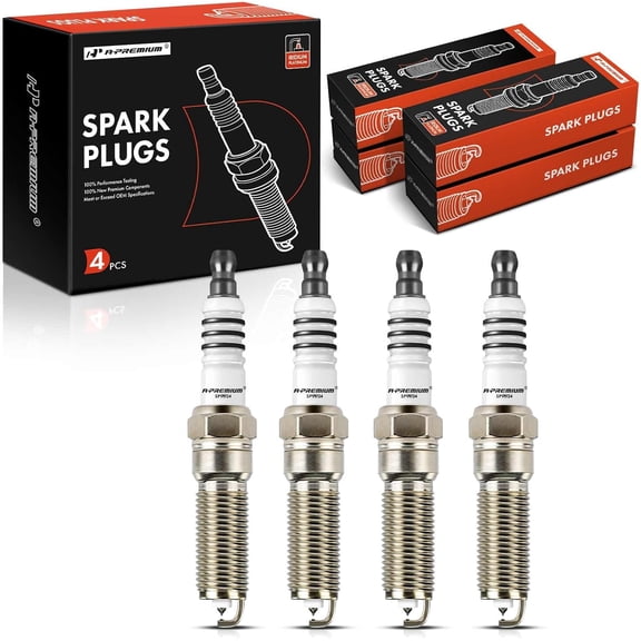 A-Premium Iridium Platinum Spark Plugs Compatible with Ford Escape 2017-2019, Fusion 2014-2020, 1.5L, Pack of 4