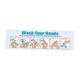 thumbnail image 1 of Pegatina de Señal de Lavado de Manos, Instrucciones de Lavado de Manos, Autoadhesiva, 15 X 4,3 Pulgadas, para Espacios Públicos, Interiores Y Exterior, 1 of 9