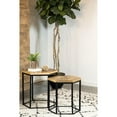 thumbnail image 4 of Newboti Furniture Natural and Black 2-Piece Nesting Table 26345, 4 of 9