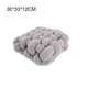 thumbnail image 5 of Inteprter Cojín de asiento de felpa tejido a mano, cojín para silla, almohada nórdica Ins, cómodo sofá elástico para el hogar, Decoración del hogar Gris claro 30*33*12 CM, 5 of 6
