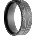 thumbnail image 3 of 8mm Flat Black Zirconium Ring with a Lasered Mokume Pattern, 3 of 3