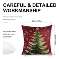 thumbnail image 2 of Christmas tree snowflakes linen throw pillowcase decoration pillowcase gifting preferred 18x18 inch cushion cover 4 sets sofa pillowcase sofa bedroom living room car, 2 of 8