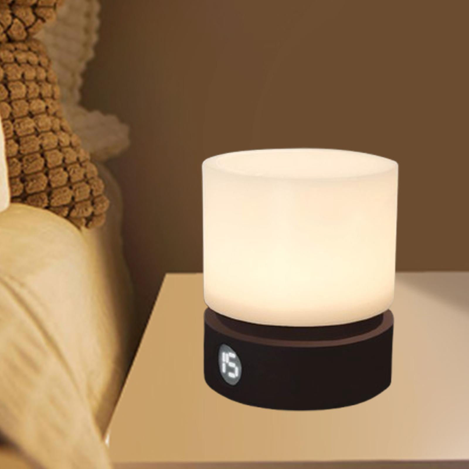Fzaqwen Bedroom Night Lamp Baby Nursery Night Lamp with Timer Warm Bedside Desk Lamp for Brown
