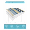 thumbnail image 5 of Blue Yellow Striped Twin XL Size Down Alternative Comforter, Lightweight Comforter Quilt Bedding Set with Pillow Shams Farmhouse Stripes Vintage All Seasons Bed Comforter Duvet Insert 68"x98", 5 of 7