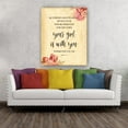 thumbnail image 2 of Floral Bible Verse Poster Joshua 1 9 Painting Canvas Print Wall Artwork For Living Room Bedroom Unframed 12x18 in, 2 of 5