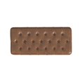 thumbnail image 6 of HomePop Button Tufted Storage Bench, 40"W x 18"D x 18"H, Brown Faux Leather, 6 of 8