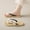 #157-Black, variant on Wowcloth Women's Fashion Casual Clam Shell Flip Flops – Versatile Slip-On Design with Comfortable Flat Sole for Spring Summer Beach Slides
