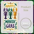 thumbnail image 2 of Colorful Beads Mardi Gras Banner Ornate Mask Carnival Display Red Lobster Purple Background Lobster Backdrop for Mardi Gras Party Carnival Celebration Festival Decoration, 2 of 9
