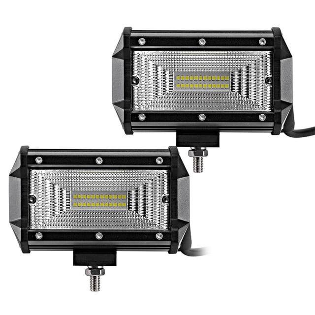 Barra de luces LED de 5 pulgadas, 240 vatios, luces antiniebla para conducción todoterreno, luc Carevas Luz de trabajo