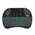 thumbnail image 2 of Rii Rii X8 Plus 71-Key Wireless Keyboard with Touchpad, Voice Input, Backlit, and 2.4GHz Connectivity for Smart TV, PC, and Android Devices (Black, Built-in Battery), 2 of 6