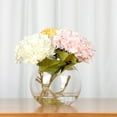 thumbnail image 6 of WGV Clear Bubble Bowl Glass Vase- 10" Wide x 8" Height, Good quality, Heavy Weighted Base - 1 Pc, 6 of 7