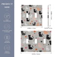 thumbnail image 2 of Yayeee Toggle Light Switch Wall Plate 2-Gang 4.56"x4.48" Decorative Outlet Cover, Gray Cartoon Pattern, 2 of 7
