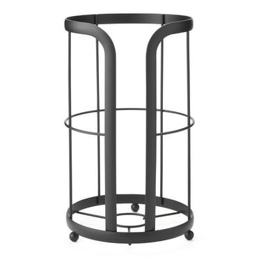 Mainstays Free Standing Matte Black Toilet Paper Reserve Storage