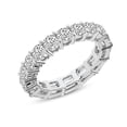 thumbnail image 3 of Emerald & Round Shape Lab Grown Diamond Brynn Eternity Ring For Women | 6 Carat IGI Certified 14K White Gold | FG-VS Quality Friendly Diamonds Eternity Ring Size 5.5, 3 of 4