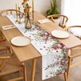 thumbnail image 3 of Valentine's Day Table Runner - 36 Inch Long, Kitchen Dining Table Runner Dresser Scarves, Watercolor Roses Flowers Leaves Spring Farmhouse Decor for Coffee Tables Wedding Party Banquet, 3 of 8