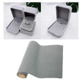 thumbnail image 3 of yuksok Back Self Adhesive Sheet Velvet Velour Fabric Craft Sticker Gray, 3 of 9