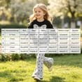 thumbnail image 4 of mgoYE Toddler Girls Clothes Fall Long Sleeve Bow Print Sweatshirt Pants 2PCS Set Little Girl Outfits, 4 of 5