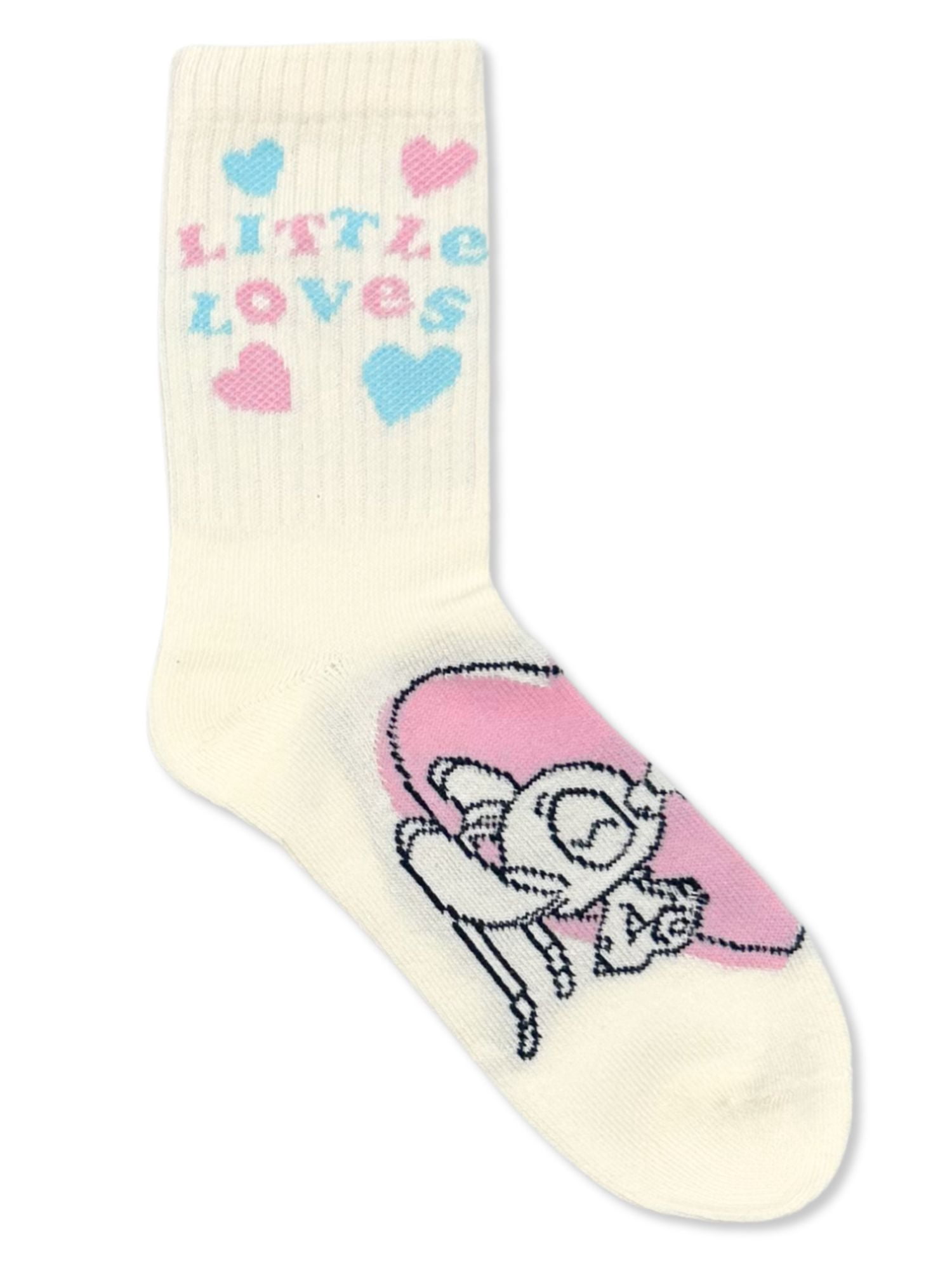 Disney Stitch Girls Mid-Crew Socks, 3-Pack, Sizes S/M-M/L