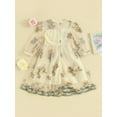 thumbnail image 4 of Suealasg Little Girls Fall Princess Dress Clothes 4T 5T 6T 7T Kids Girls Long Sleeve Flower Embroidery Tulle A-line Dress Spring Autumn Clothing for Children Girls, 4 of 9