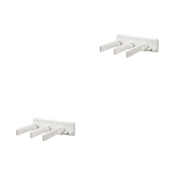 Bewildely Soporte para de 2 en 1, exprimidor de crema de tubo Facial de pared, estante dispensador de extracción doméstico Blanco 2piezas