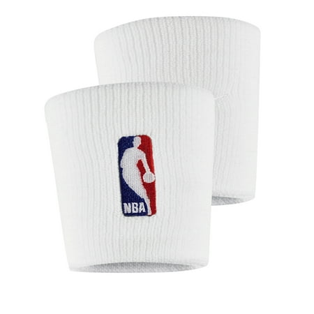Nike Double Wide Wristbands - NBA Nike Wristbands - White - No Size