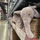 thumbnail image 3 of Super Soft Grey Elephant Plush Toys Cute Stuffed Flappy Ears Long Plush Elephant Animals Plushy Hugging Pillow Kids Xmas Gift, 3 of 5