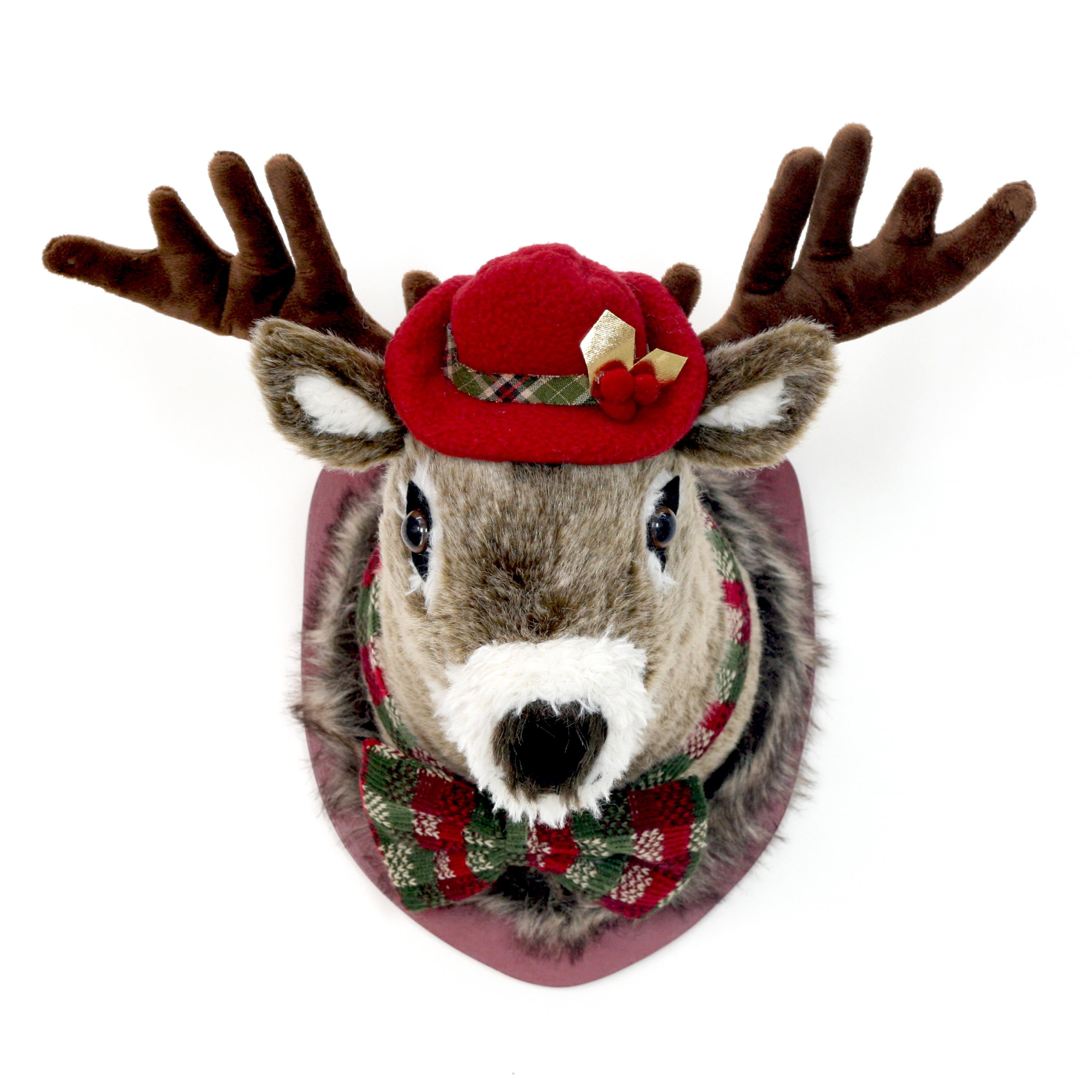 soft animal head wall decor