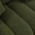 thumbnail image 4 of 79.5" Premium Teddy Fabric Sofa with 3 Back Pillows and 3 Back Cushions Solid Wood Frame 3-Seater Sofa, Oversized Upholstered Chair for Living Room, Bedroom, Apartment and Office (Green), 4 of 11