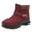 Red, variant on AnuirheiH Winter Plus Velvet Snow Boots Women Short Boots Warm And Thick Waterproof Women Shoes