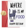 thumbnail image 1 of Tarjeta de felicitación CARDKENLES de feliz cumpleaños para amantes de los gatos con sobre, 1 of 6