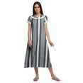 thumbnail image 1 of Moomaya Chemise de Nuit en Coton Imprimée pour Femmes à Manches Courtes, 1 of 5