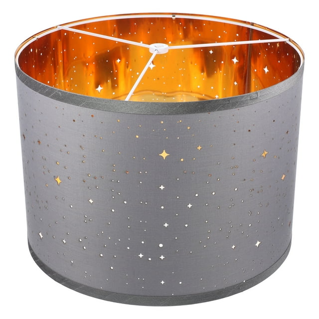 SHISUYAN Grey Fabric Lamp Shade with Iron Frame for Desk Light Simple Design and Sturdy Structure 6.5 Inches