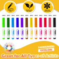 thumbnail image 3 of Rotuladores lavables Caulya, 12 colores, 240 unidades, para el aula de niños, 3 of 7