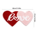 thumbnail image 3 of Valentine's Day Decor Heart Rugs Love Cursive Design Red Pink Roses Vase Fairy Lights Welcome Mat Home Entrance Decor Valentine Gifts, 3 of 6
