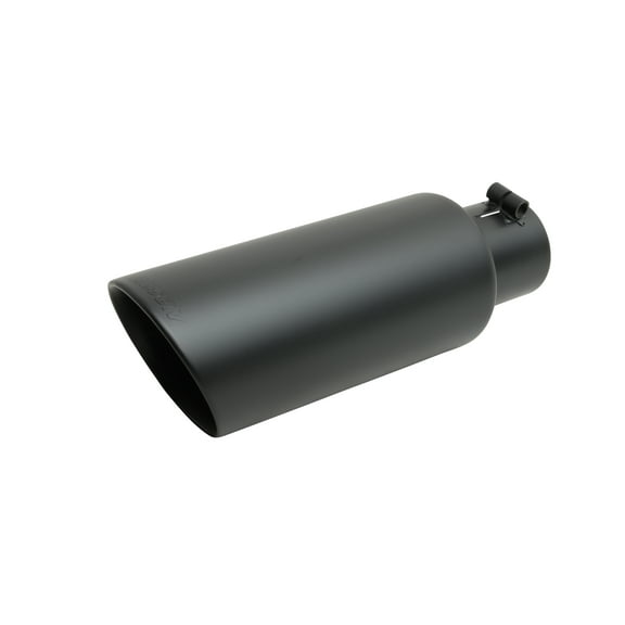 Black Ceramic Double Walled Angle Exhaust Tip