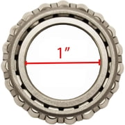 RIGID HITCH INCORPORATED Trailer Hub Kit (BT-100EZ-PR) 4 Bolt on 4 Inch Circle with 1 inch I.D. Bearings - One Pair